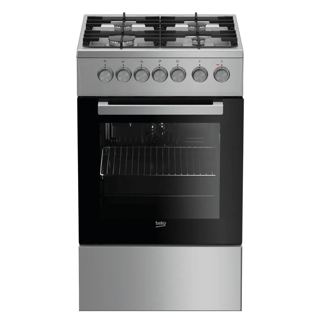 COCINA A GAS/HORNO ELÉCTRICO  BEKO FSE52130DX DE 4 HORNALLAS