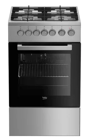 COCINA A GAS/HORNO ELÉCTRICO  BEKO FSE52130DX DE 4 HORNALLAS