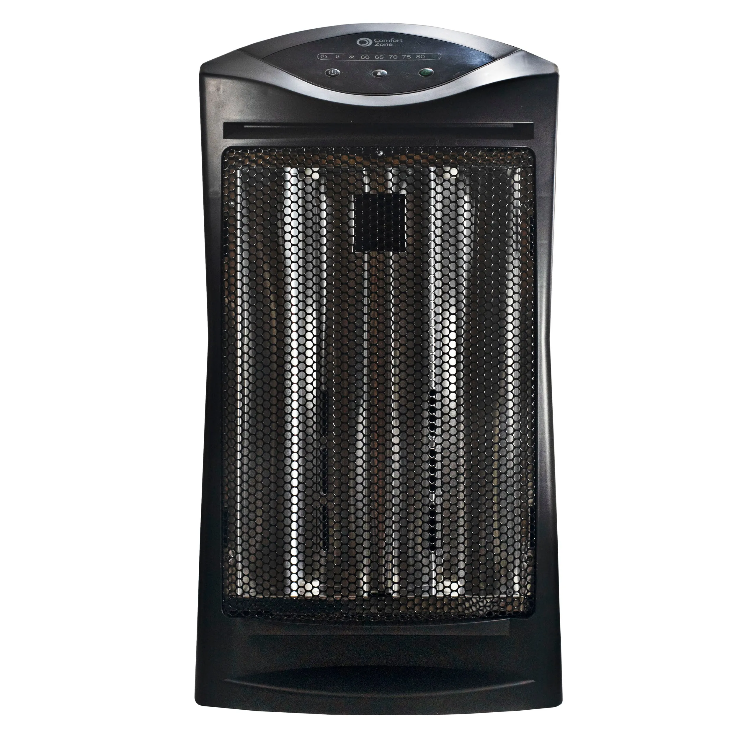 Comfort Zone Energy Save Radiant Quartz Heater in Black