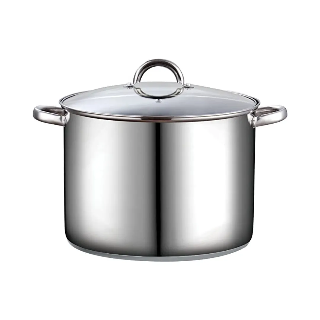 Cook N Home 16 Quart Stockpot with Lid, Stainless Steel