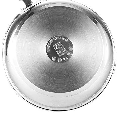 Cook N Home Professional Stainless Steel Stockpot, 5 QT, Silver