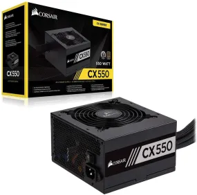 Corsair PSU CX Series 550 Watt 80 Plus Bronze Certified Non-Modular Power Supply (CP-9020121-NA) PSU