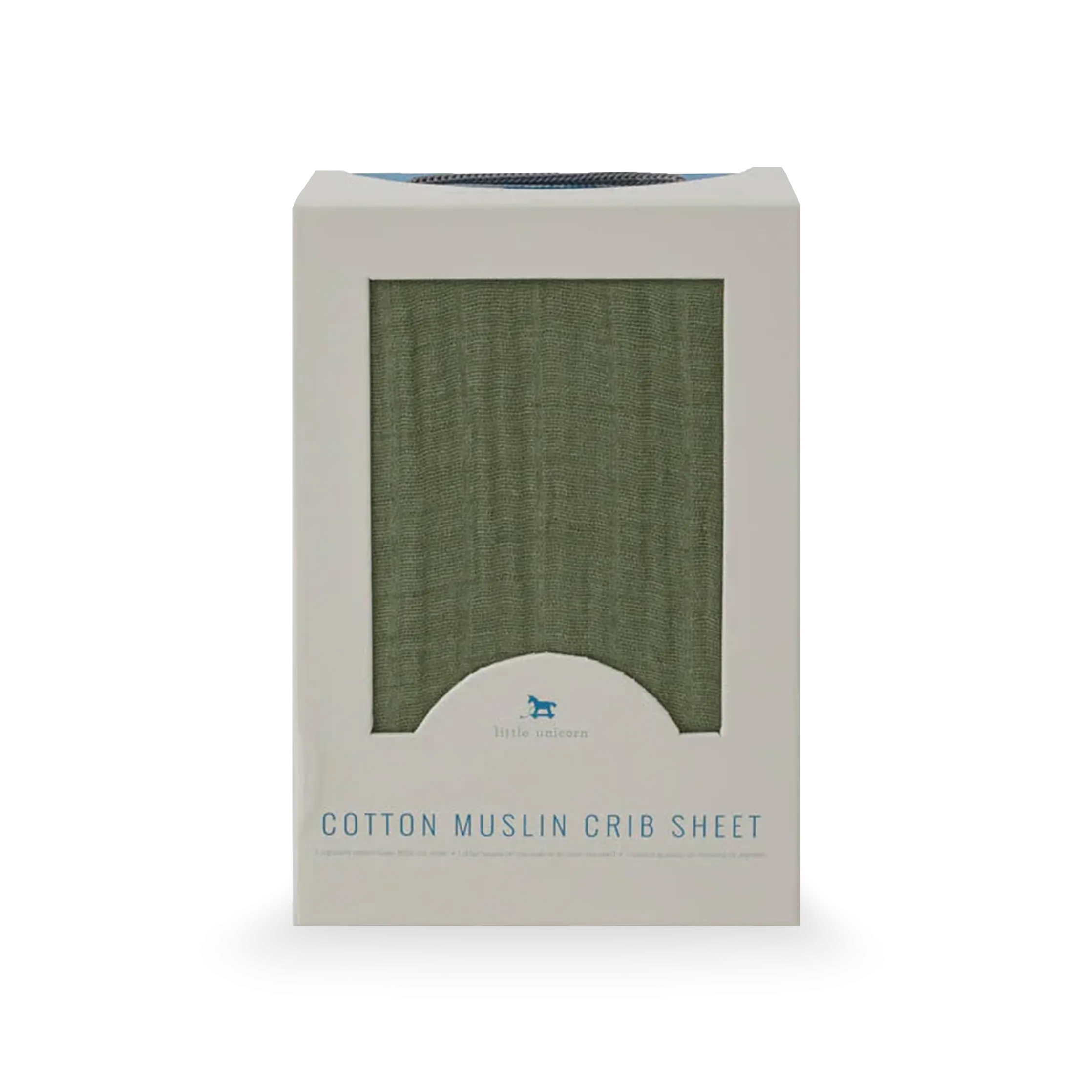 Cotton Muslin Crib Sheet - Fern