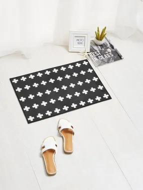 Cross Print Doormat