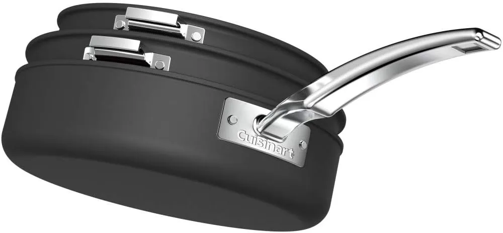 CUISINART Nonstick Hard-Anodized Nesting Cookware Set, 11 Piece, Black