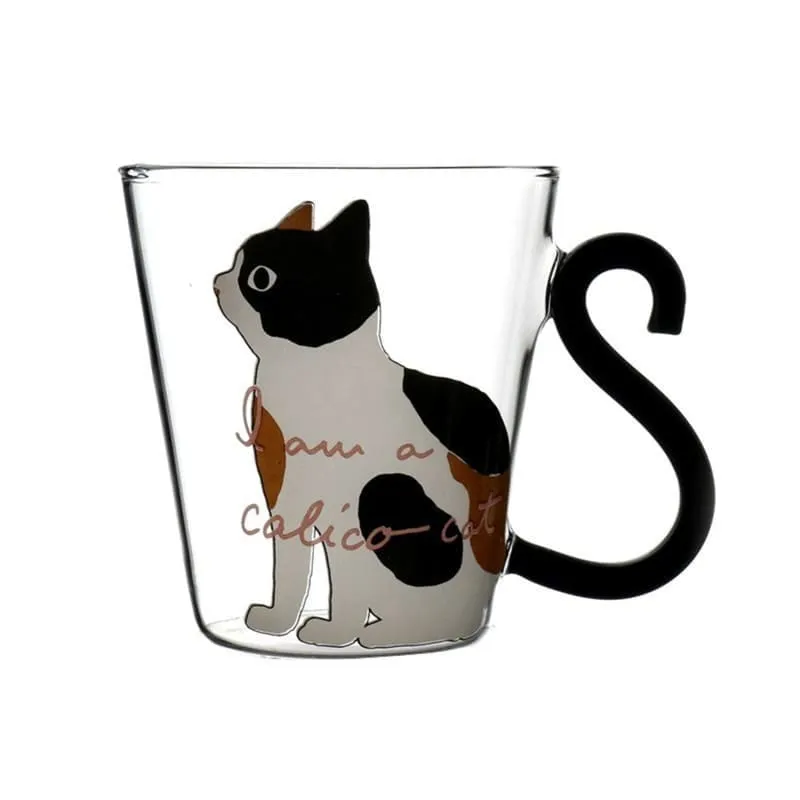 Cute Cat Glass Cup Just For You