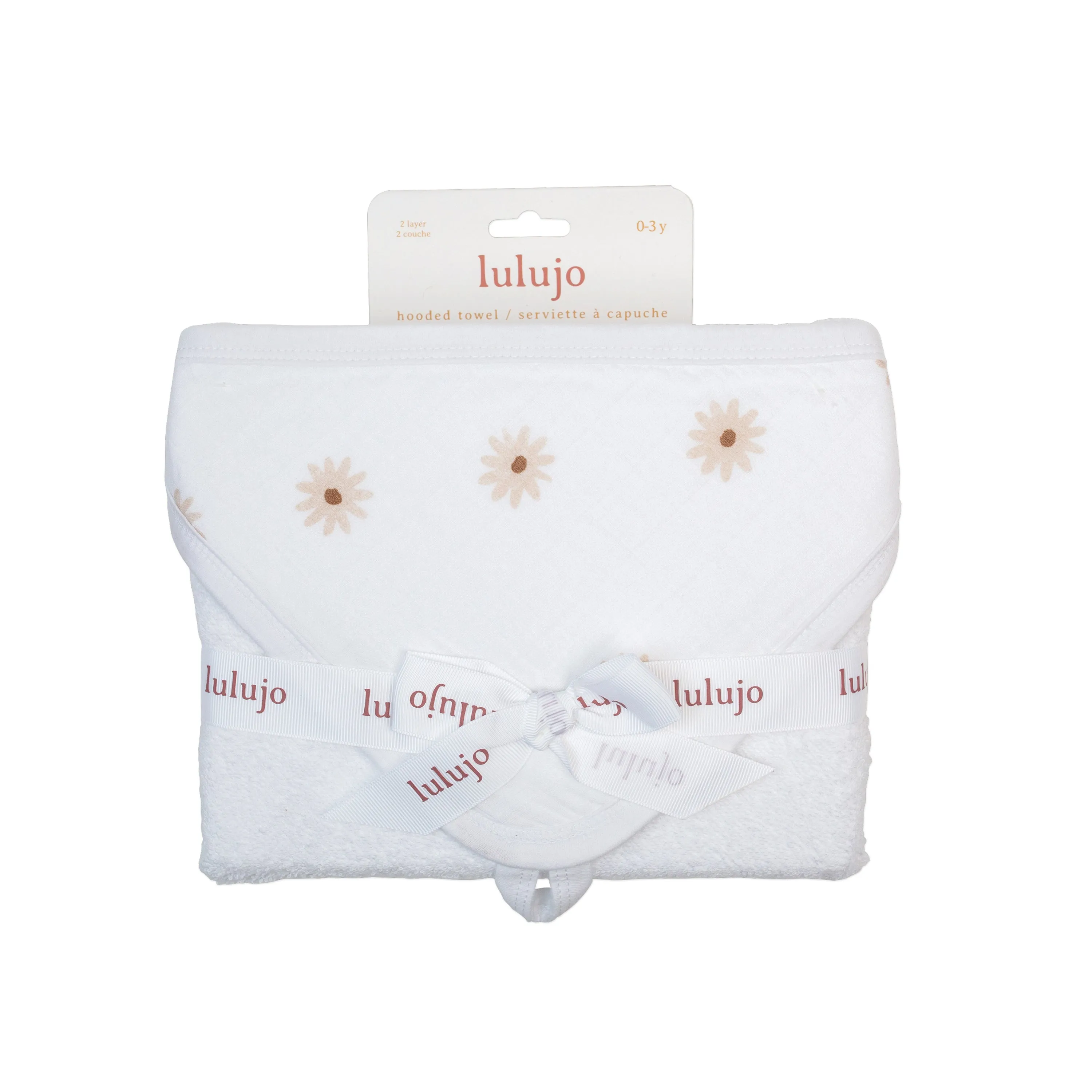 'Daisies' Hooded Towel by Lulujo