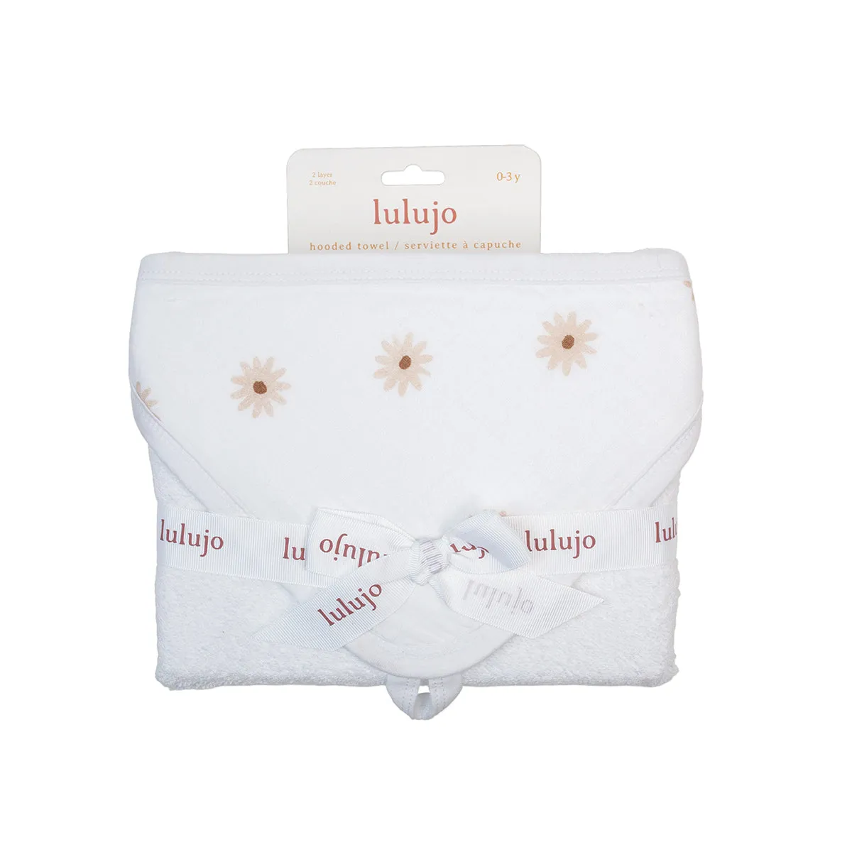 'Daisies' Hooded Towel by Lulujo