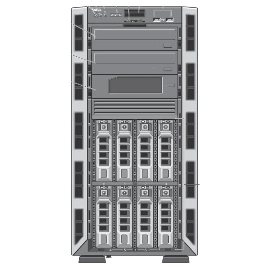 Dell PowerEdge T320 Tower Server Chassis (8x3.5")