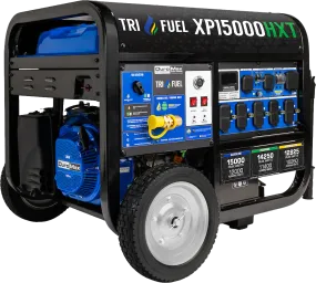 DuroMax XP15000HXT 12000W/15000W Tri-Fuel Gasoline Propane Natural Gas CO Alert Remote Start Generator New