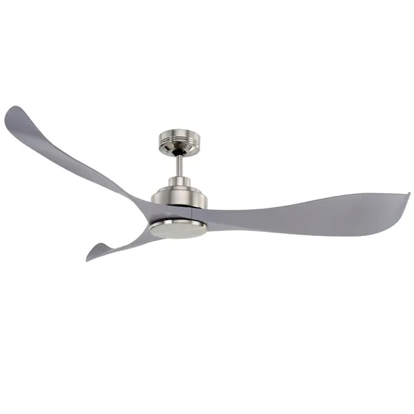 Eagle Ceiling Fan DC Motor by Mercator & Remote 55″ in Brushed Chrome