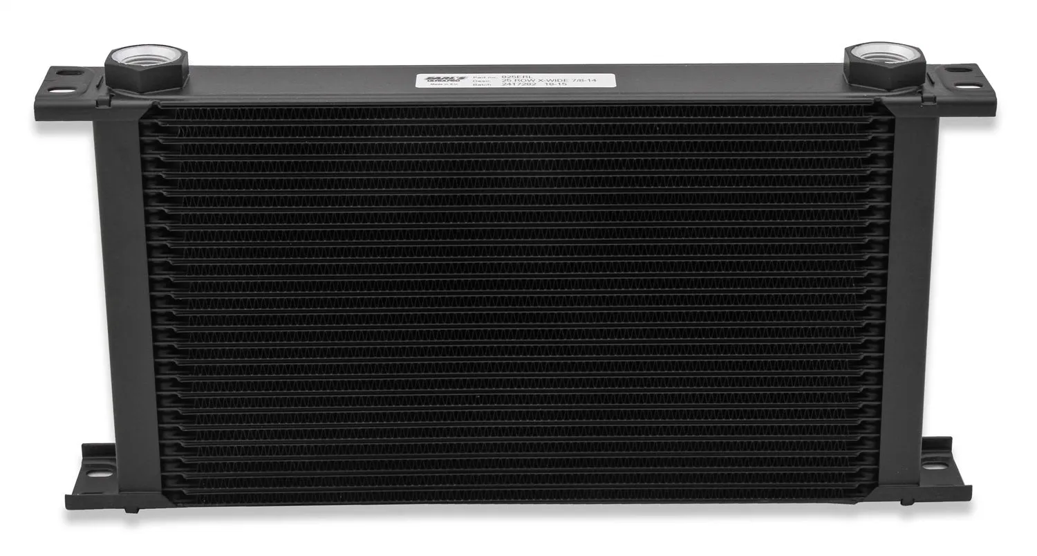 Earl's Performance 807ERL UltraPro Oil Cooler; Black; 7 Row; -10AN Female; Extra-Wide;