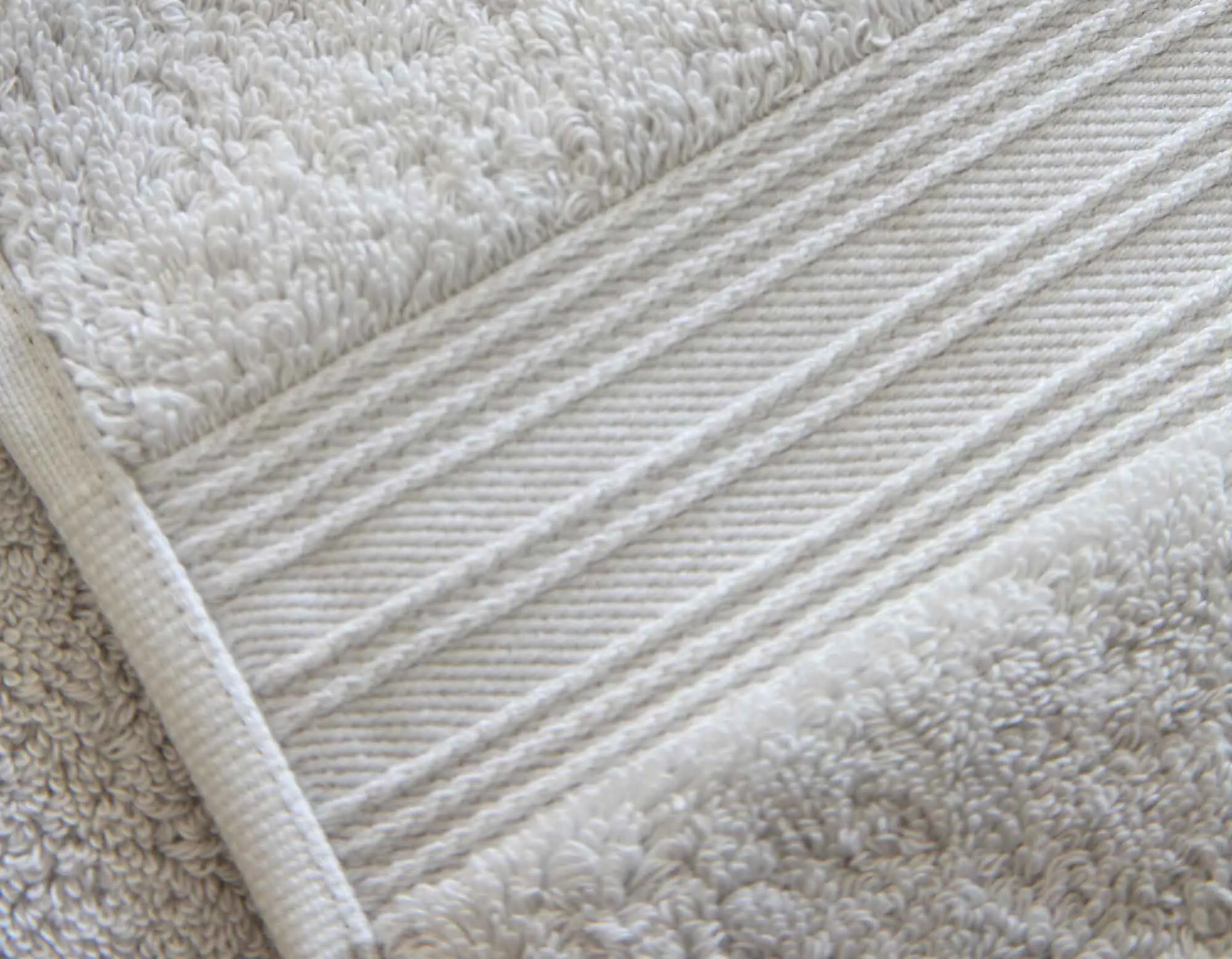 Egyptian Cotton Bath Towel Pair - Pearl Grey