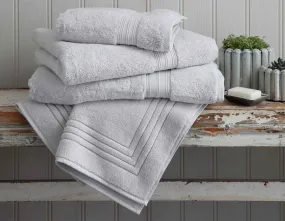 Egyptian Cotton Bath Towel Pair - Pearl Grey