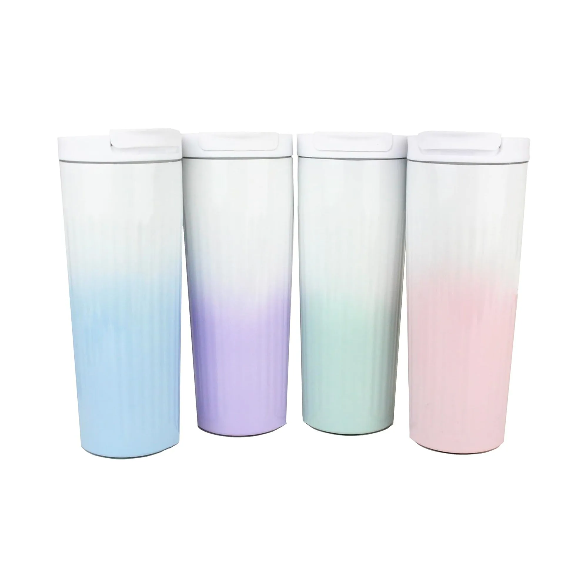 Elegant Gradient Tumblers / Travel Mug - Ombre Pink 580 ml