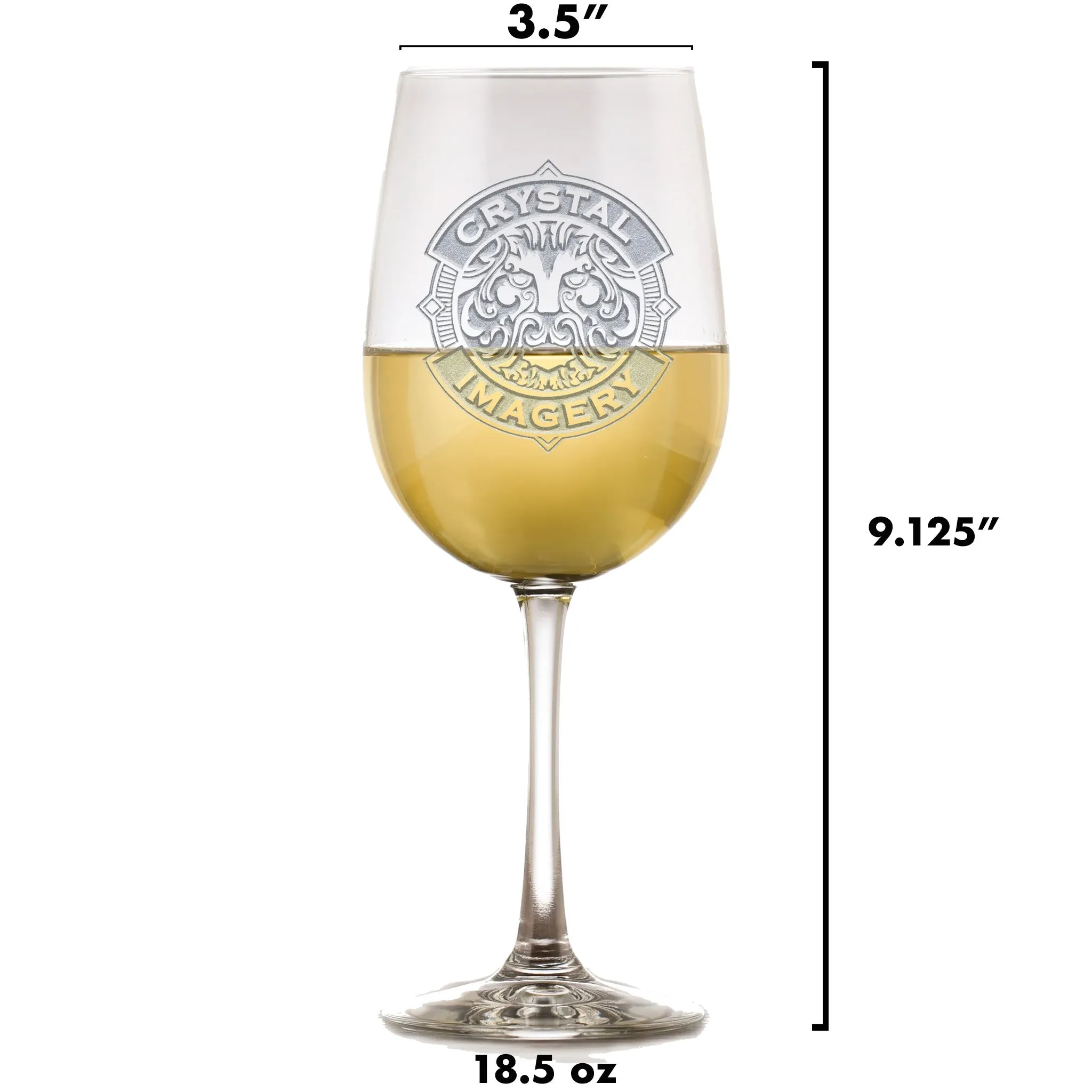 Engraved 50th Birthday Wine Glass