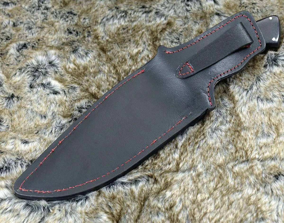 Equinox Damascus Steel Bowie Knife with Micarta Handle