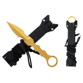 Falcon 7.5" Gold Tactical Knife