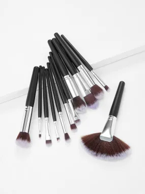 Fan Shaped Professional Makeup Brush 12pcs