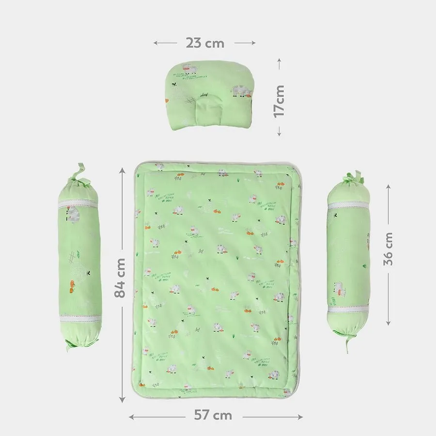 Farm Friends Green Mattress Set (Pack Of 4)