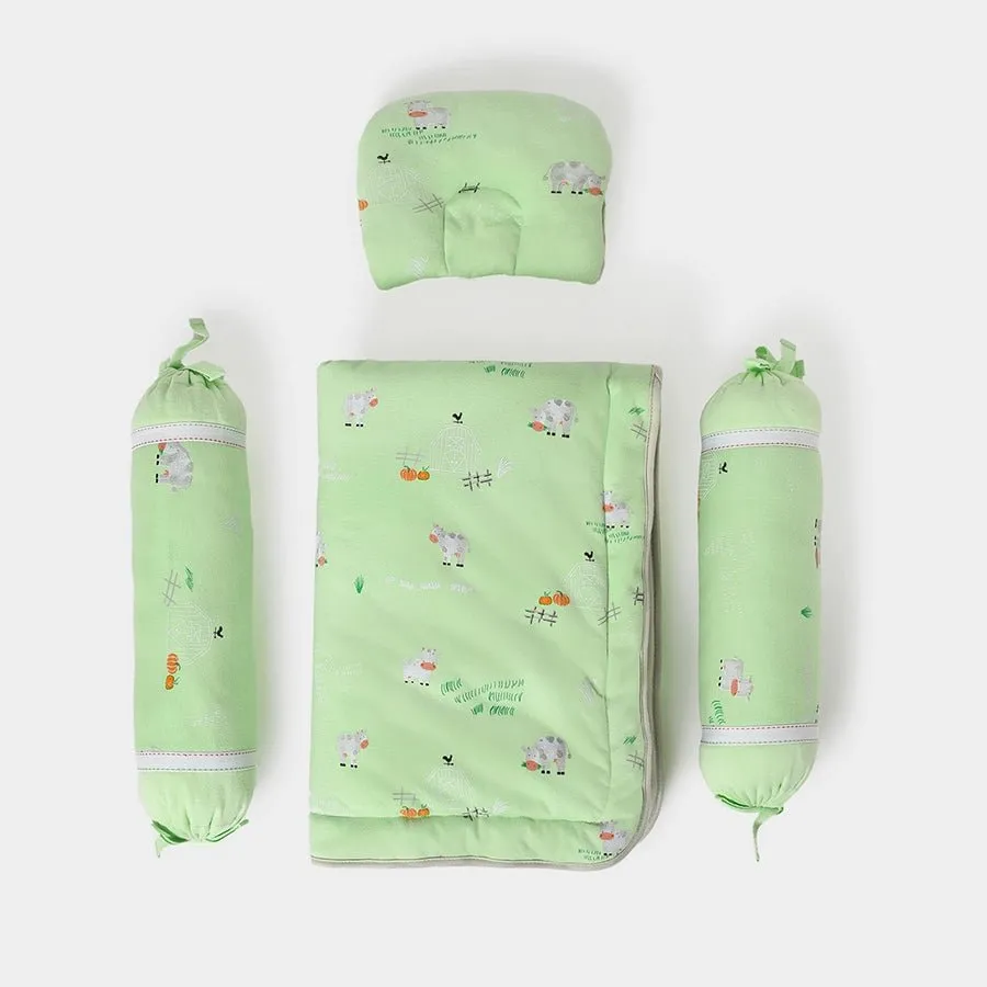 Farm Friends Green Mattress Set (Pack Of 4)