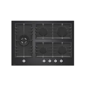 Ferre 70Cm Black Glass 5 Gas Burner Built In Hob Bl135