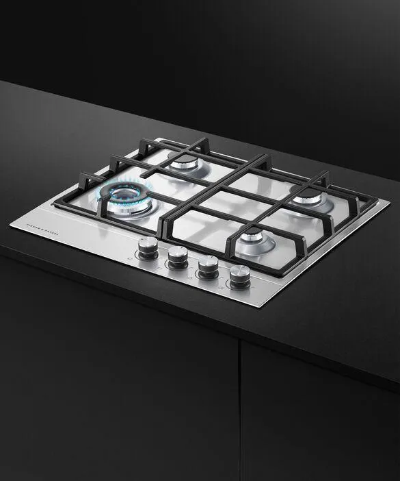 Fisher Paykel - 23.625 inch wide Gas Cooktop in Stainless - CG244DNGX1 N