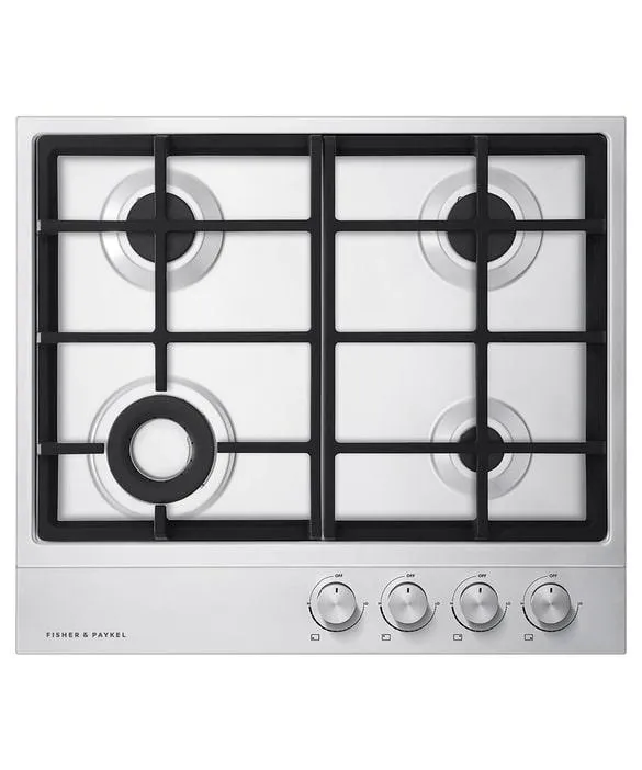 Fisher Paykel - 23.625 inch wide Gas Cooktop in Stainless - CG244DNGX1 N