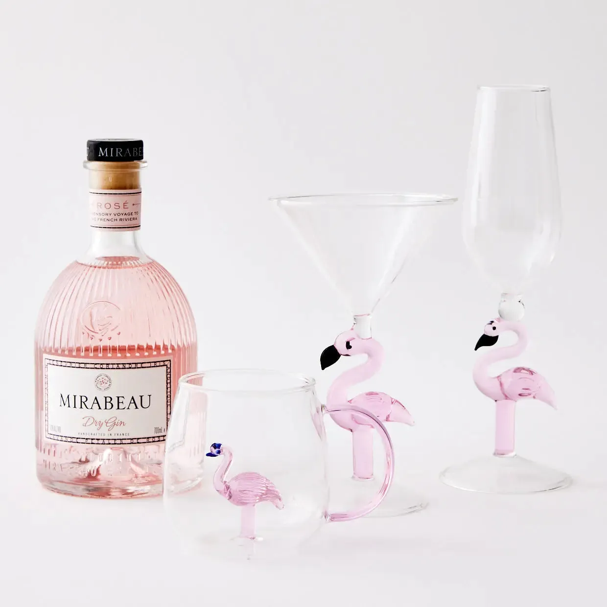 Flamingo Stem Champagne Glass