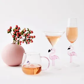 Flamingo Stem Champagne Glass