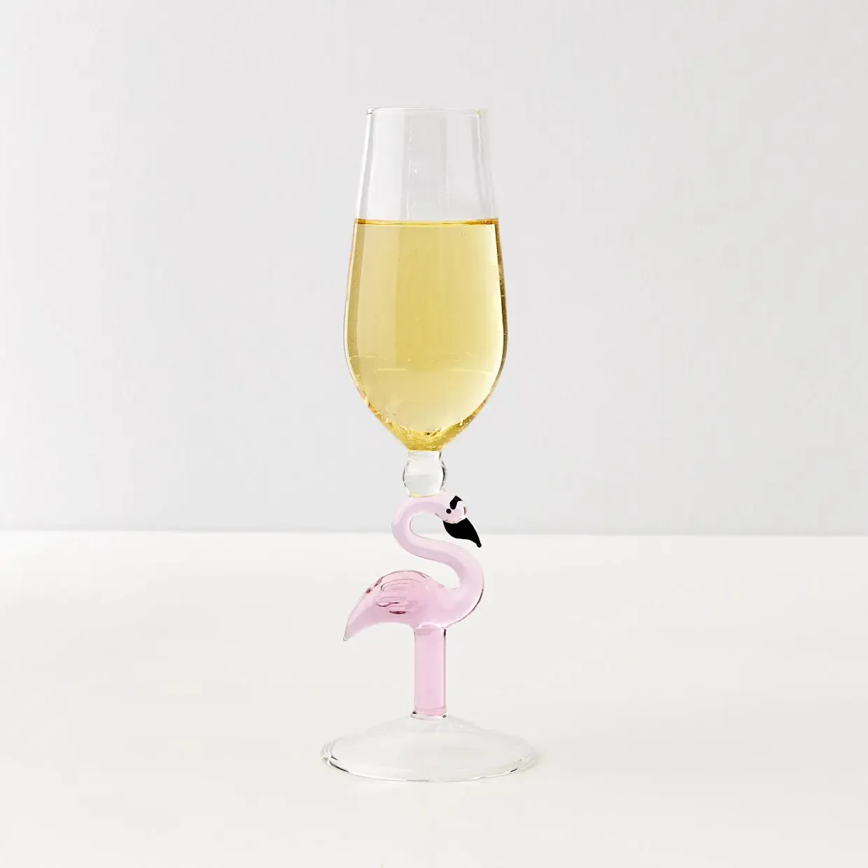 Flamingo Stem Champagne Glass