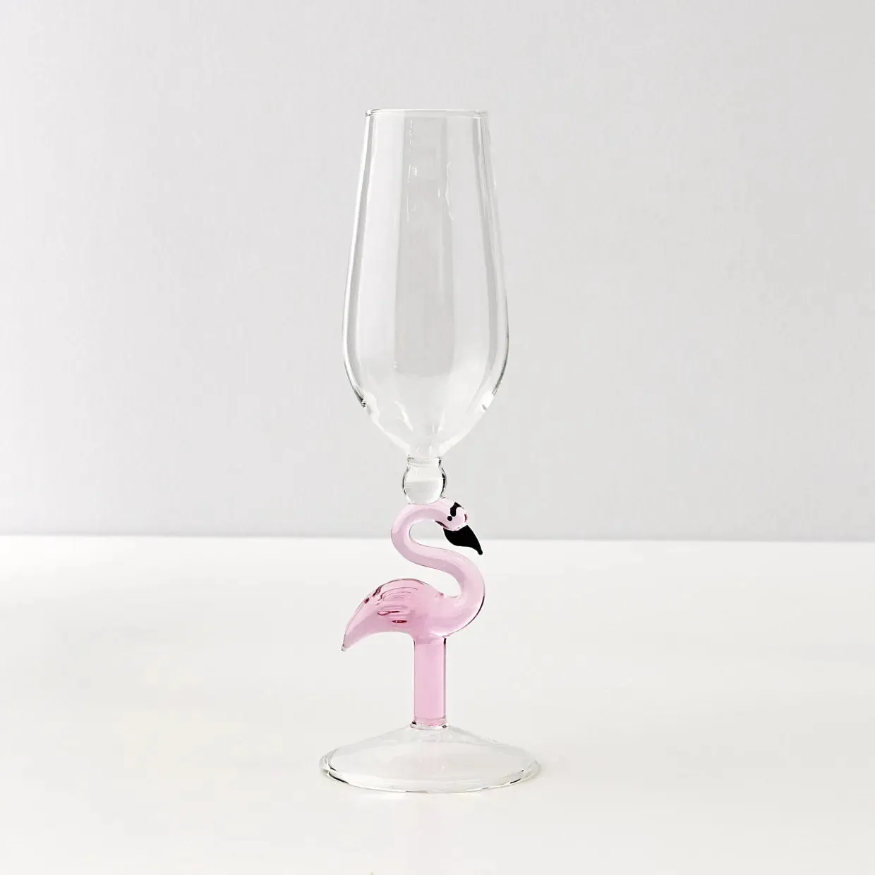 Flamingo Stem Champagne Glass