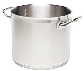 Genware 1745-71 GW Stockpot (No Lid) 71L - 45 x 45cm (Dia x H)