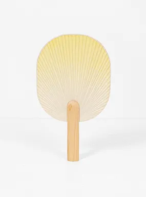 Geometric Tall Paper Fan Yellow