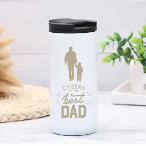 Gift Ideas for Dad Travel Coffee Tumbler Sipper Flask - Cheers Dad