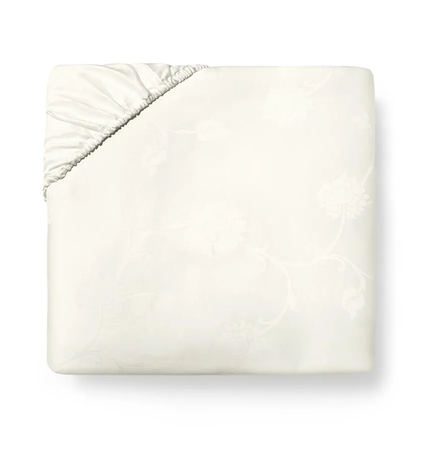 Giza 45 Ivory Jacquard Sheet Set by Sferra