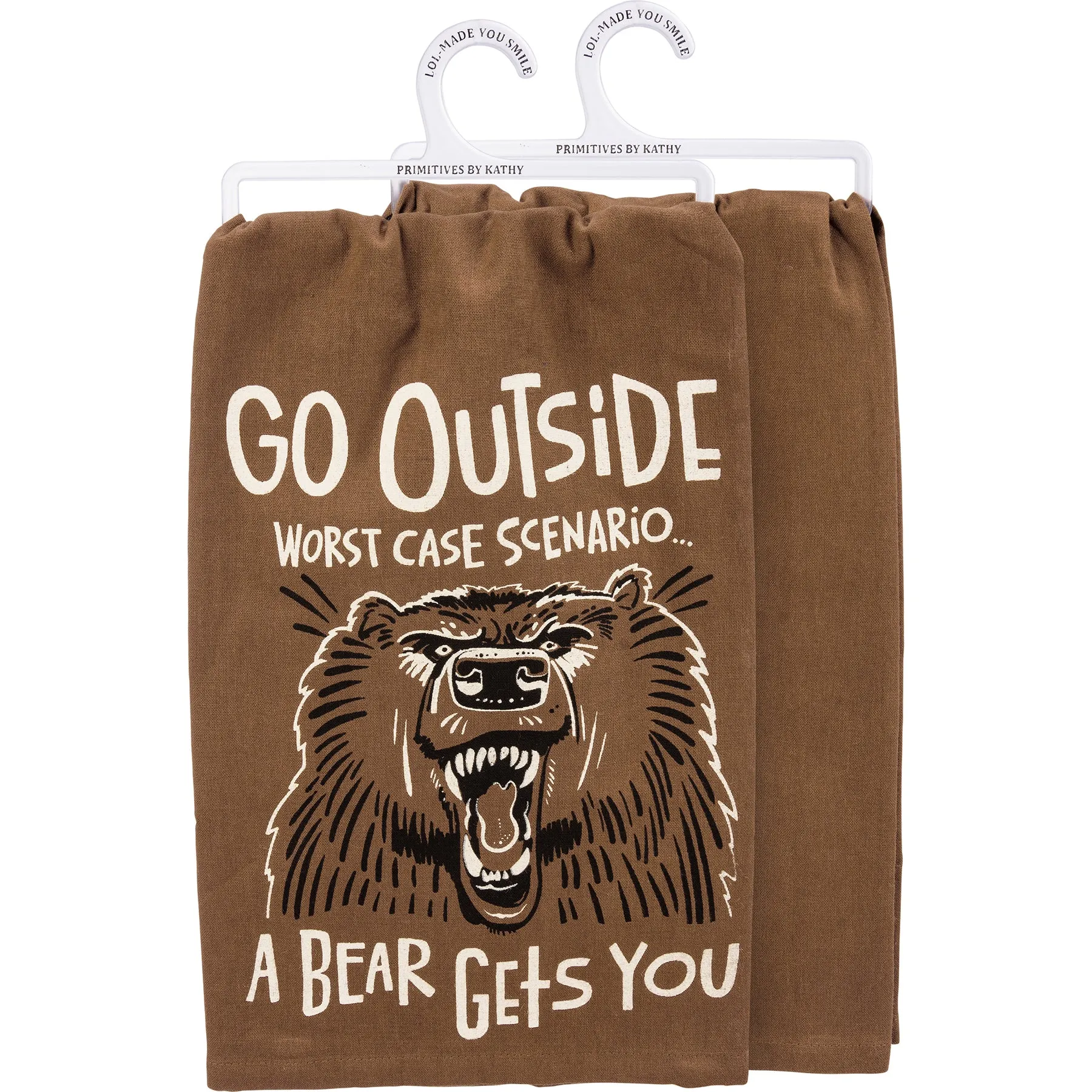 Go Outside A Bear Gets You Kitchen Towel