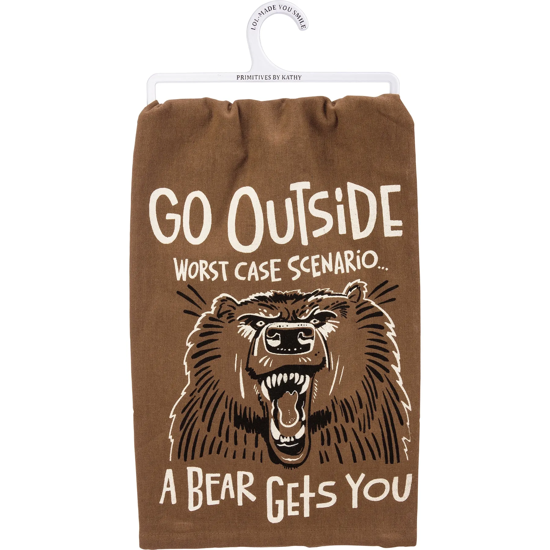 Go Outside A Bear Gets You Kitchen Towel