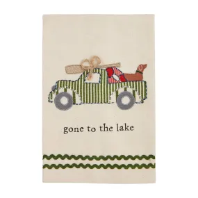 Gone to the Lake Appliqué Towel