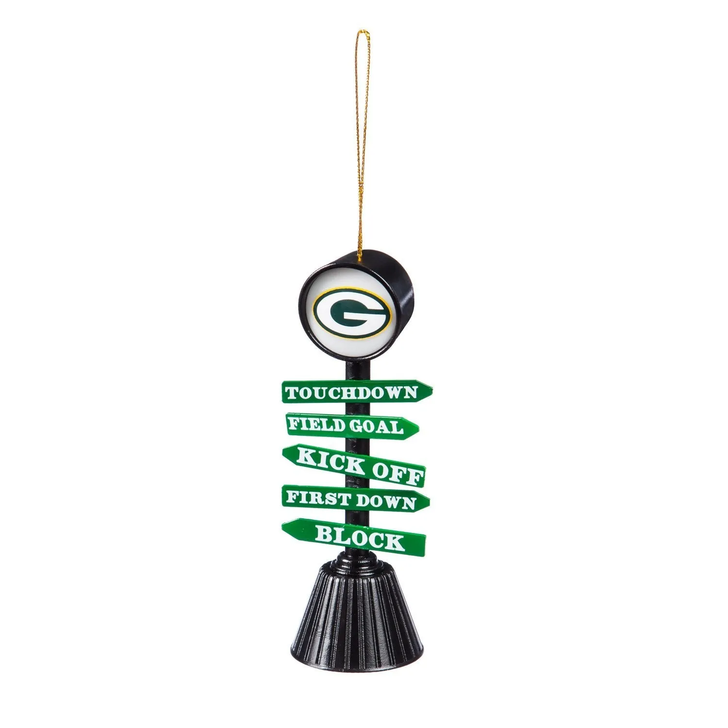 Green Bay Packers Fan Crossing Ornament