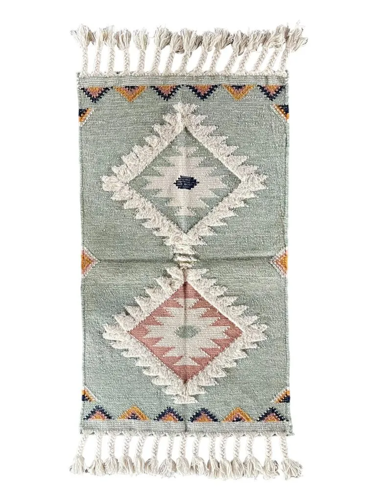 Hand Knotted Wool & Cotton RUG 27 (3x5 ft)