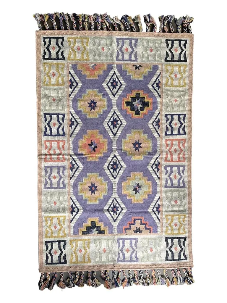 Hand Knotted Wool & Cotton RUG 59 (5x8 ft)