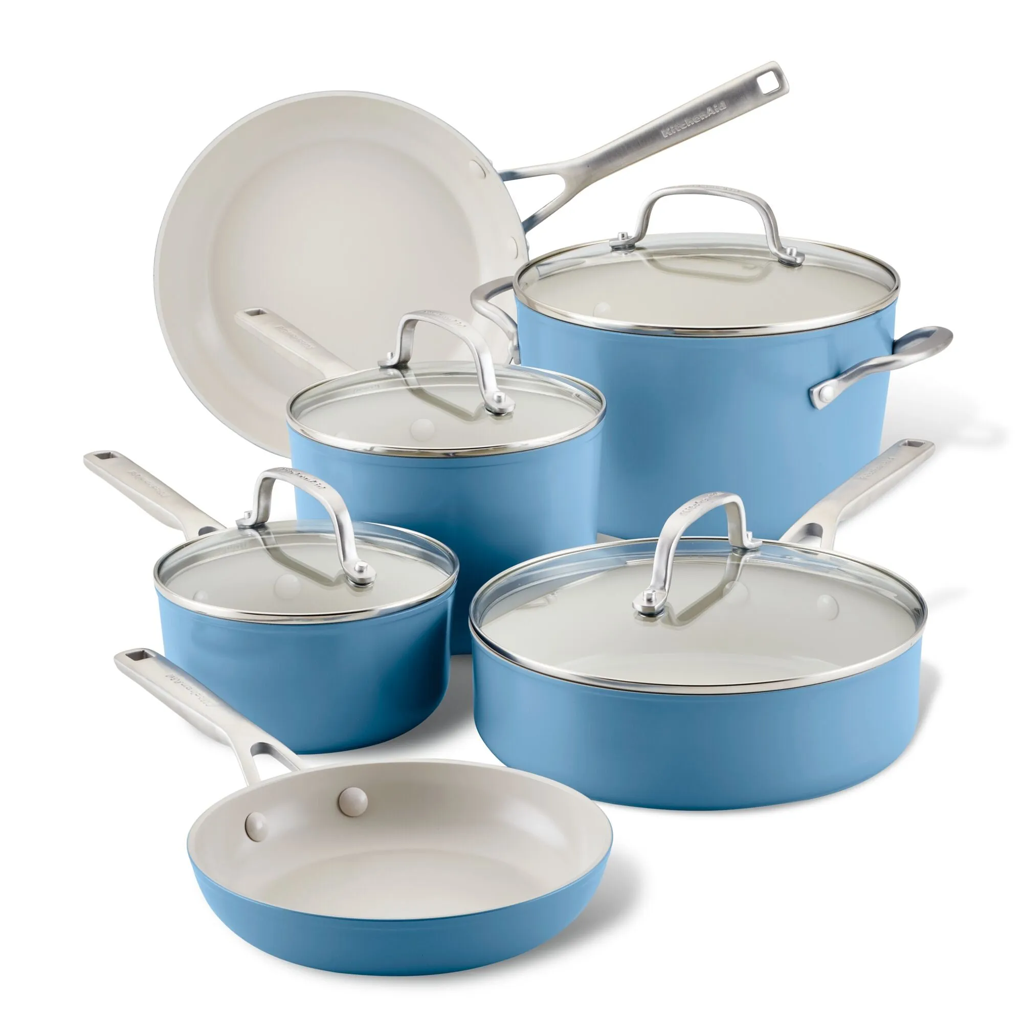 Hard-Anodized Ceramic Nonstick 10-Piece Cookware Set