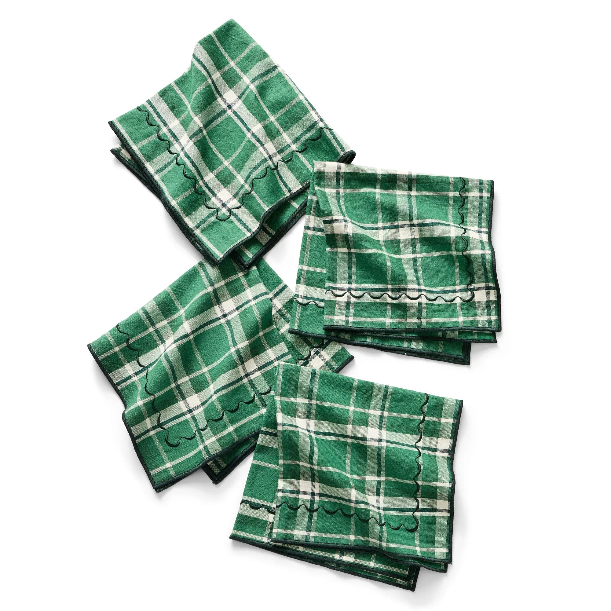 Holiday Stitch Plaid Napkins