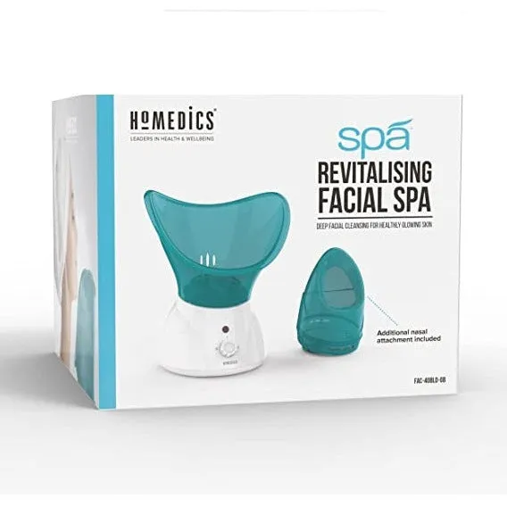 Homedics Revitalising Facial Spa Steamer - Blue | FAC-40-EU