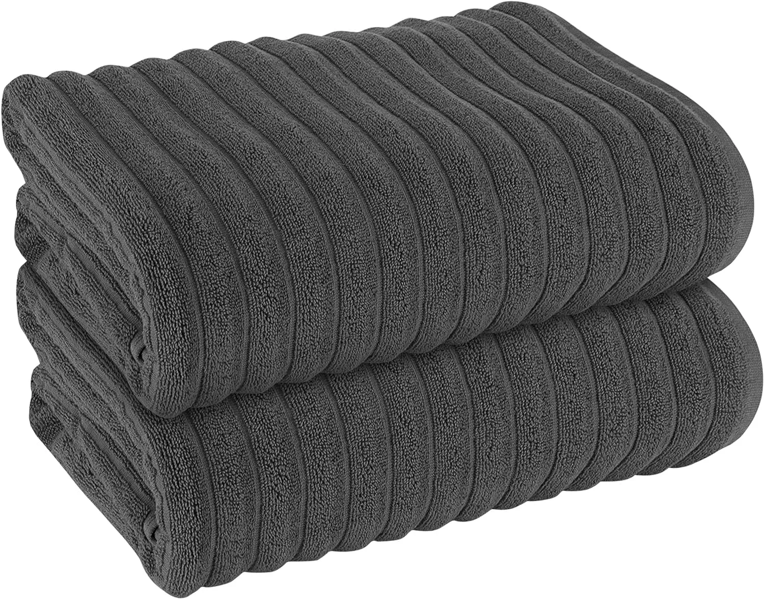 Hydro Cotton Ribbed Towels Highly Absorbent Luxurious Soft Lightweight Quick Dry, Jumbo Bath Sheet Packs & Towel Bale Sets Available by OLIVIA ROCCO