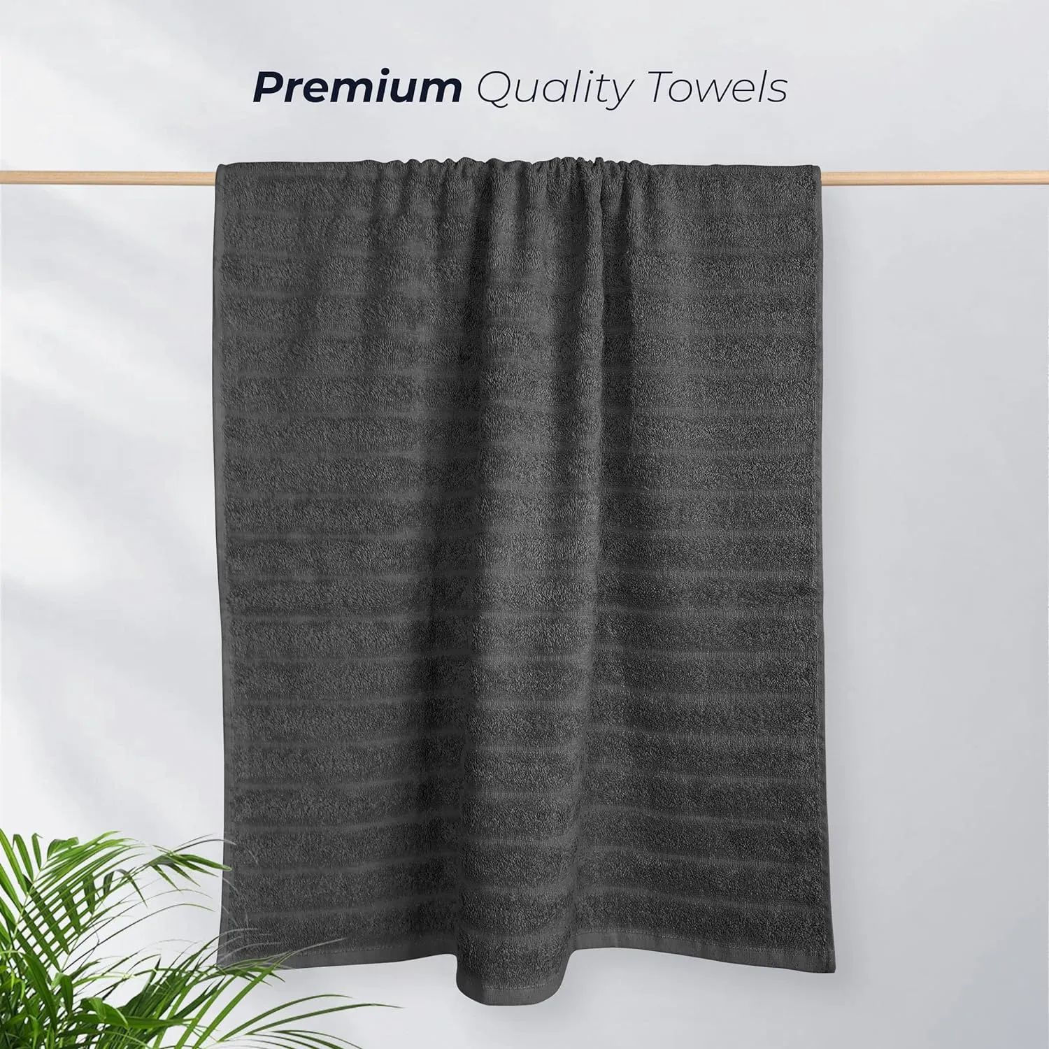 Hydro Cotton Ribbed Towels Highly Absorbent Luxurious Soft Lightweight Quick Dry, Jumbo Bath Sheet Packs & Towel Bale Sets Available by OLIVIA ROCCO