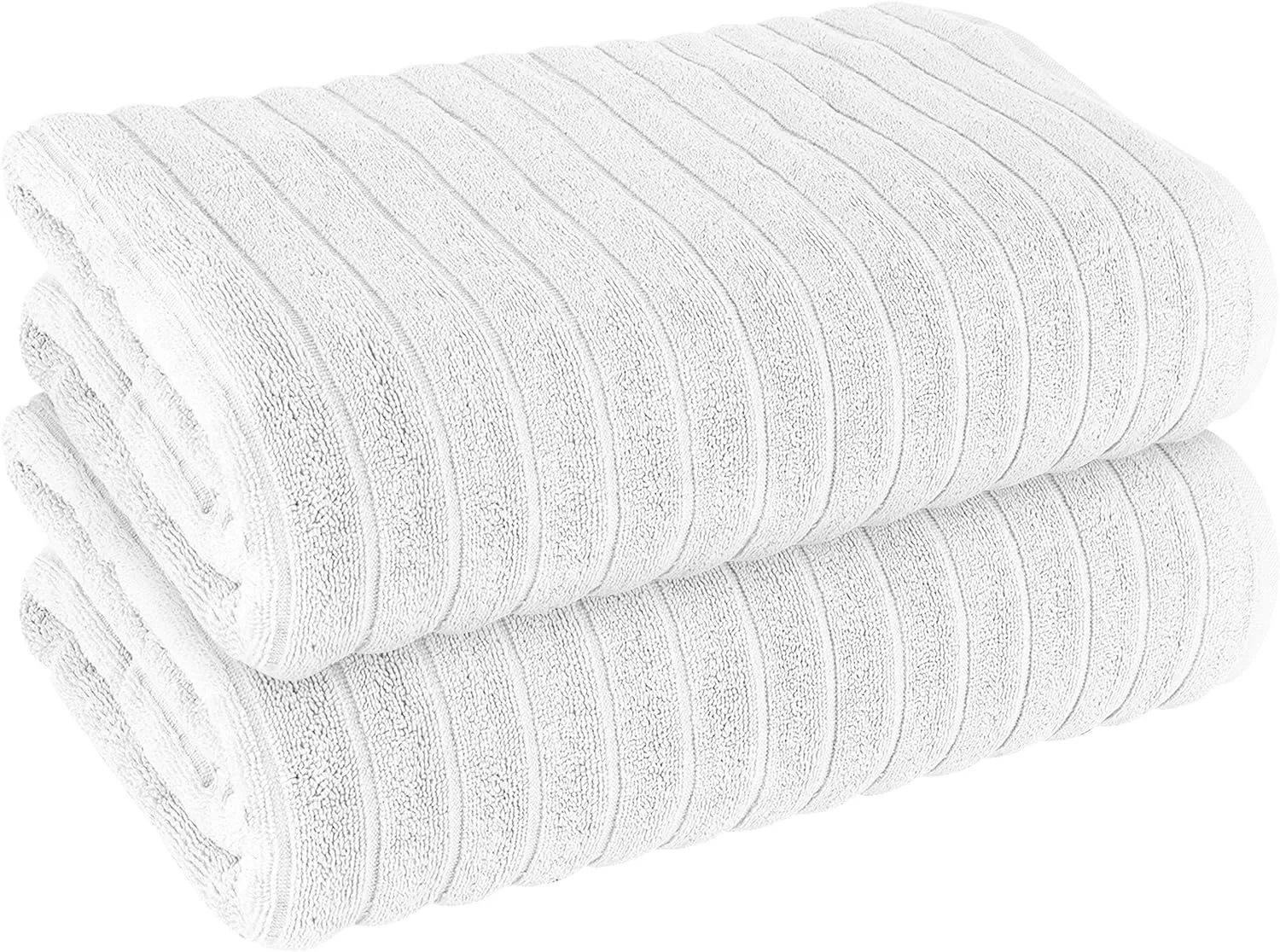 Hydro Cotton Ribbed Towels Highly Absorbent Luxurious Soft Lightweight Quick Dry, Jumbo Bath Sheet Packs & Towel Bale Sets Available by OLIVIA ROCCO