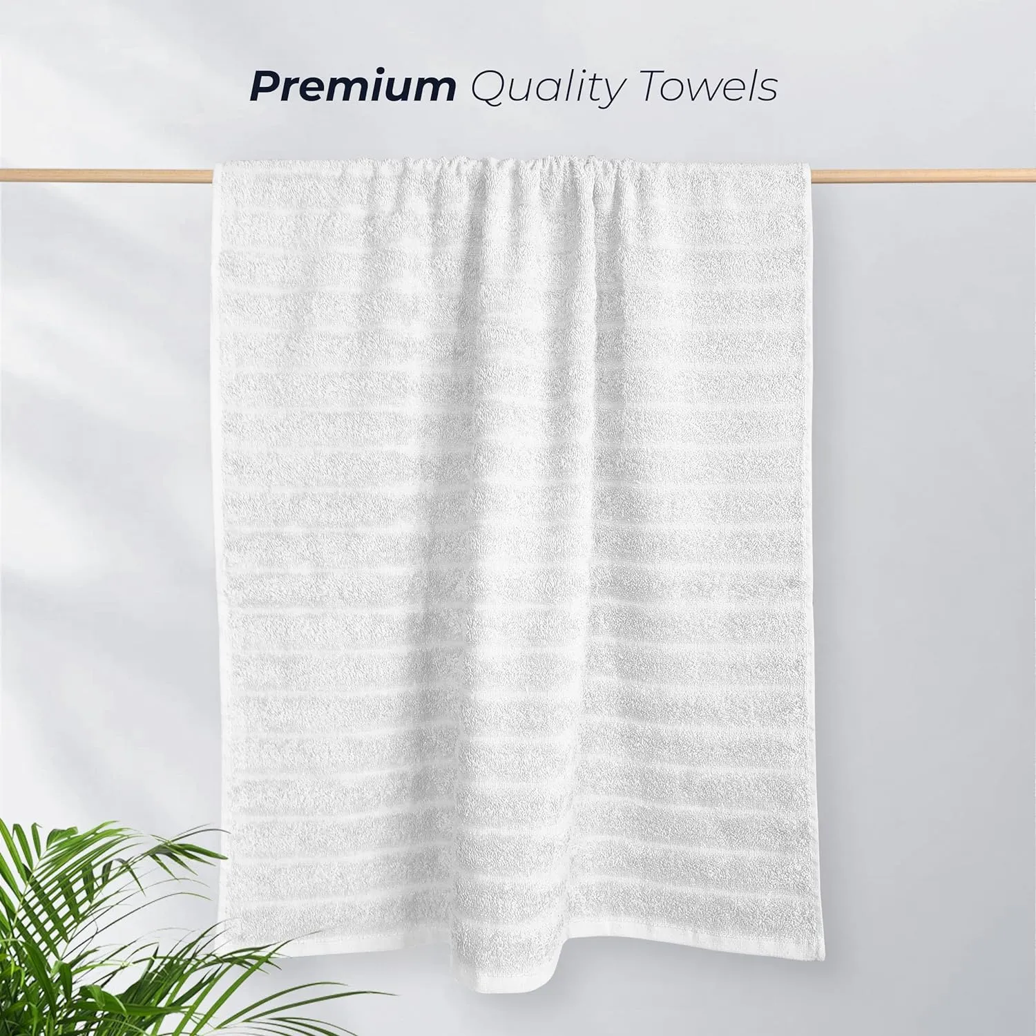 Hydro Cotton Ribbed Towels Highly Absorbent Luxurious Soft Lightweight Quick Dry, Jumbo Bath Sheet Packs & Towel Bale Sets Available by OLIVIA ROCCO