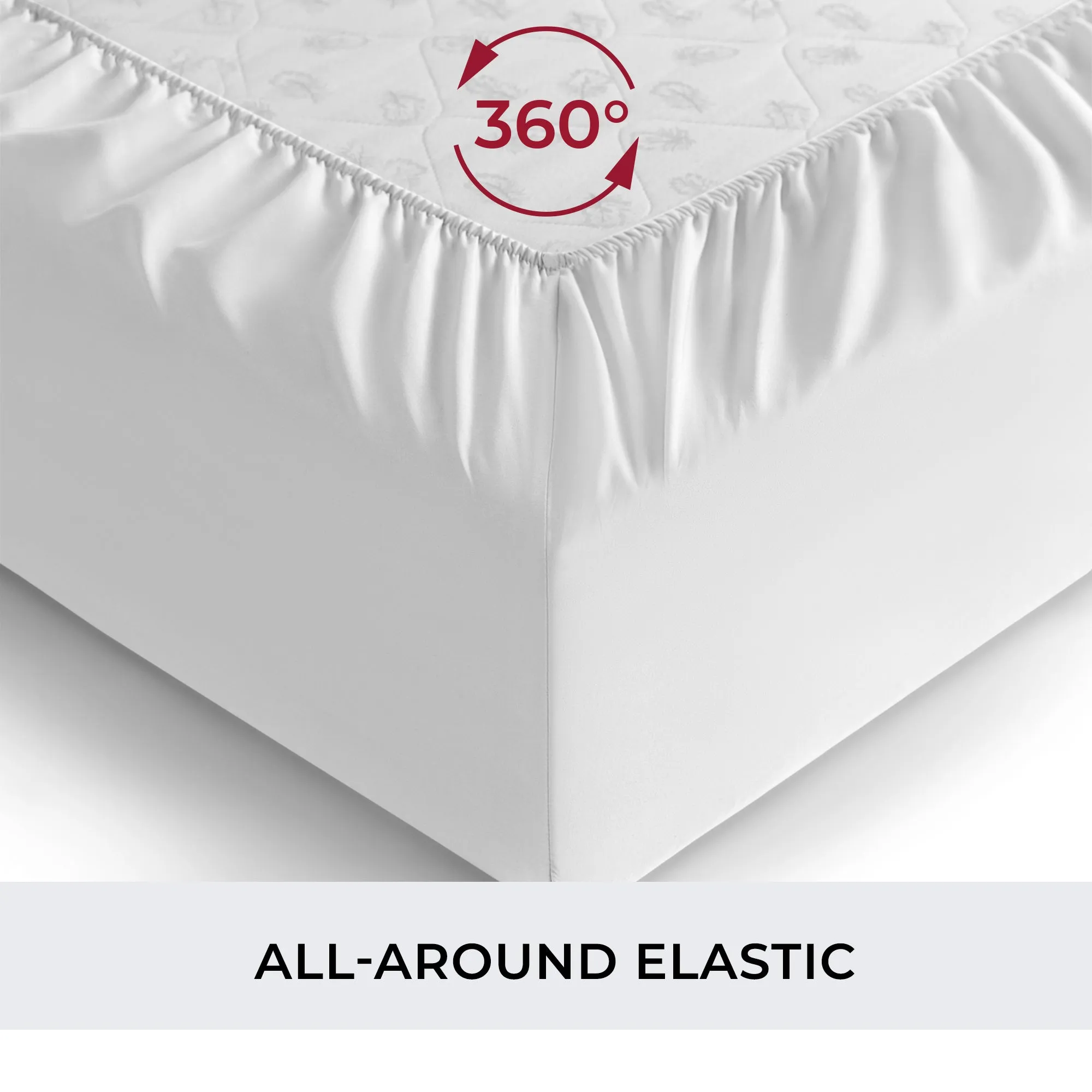 Iconic Microfiber Extra-Deep Fitted Sheet (Light Colors)